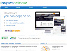 Tablet Screenshot of hexpresshealthcare.com